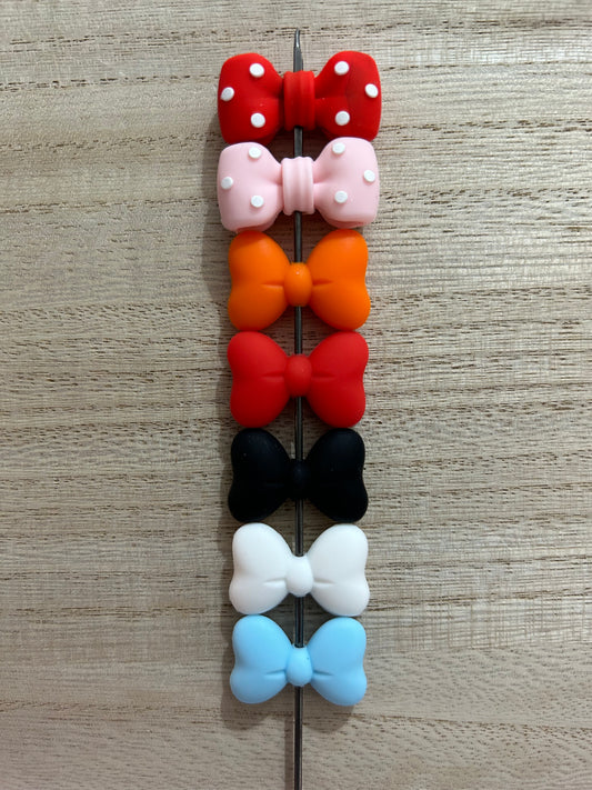 Silicone Bow Beads