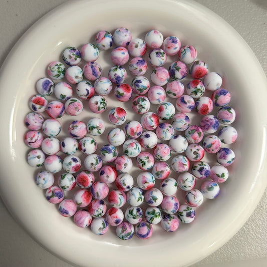9mm Flower Silicone Beads *Fits Pens*