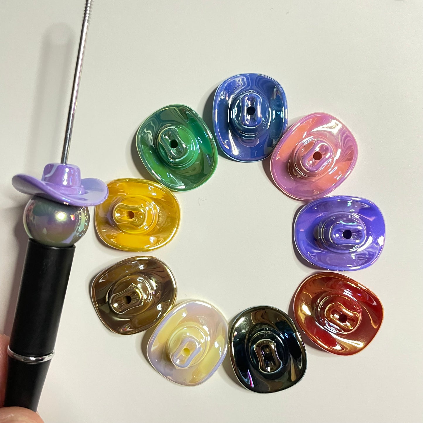 UV Plated Acrylic Cowboy Hats