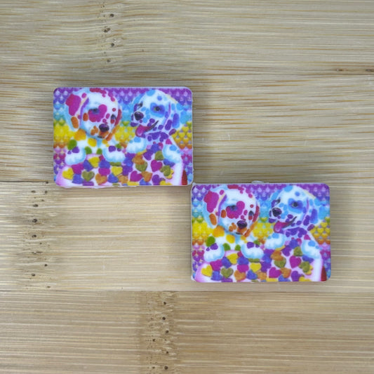 Lisa Frank Dalmatians Focal Bead