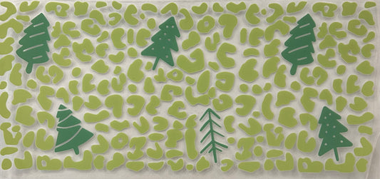 Green Cheetah Tree Cup Wrap