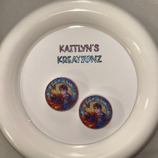 Harry Potter w/ Wand Focal Bead