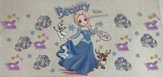 Princess Elsa Cartoon Cup Wrap