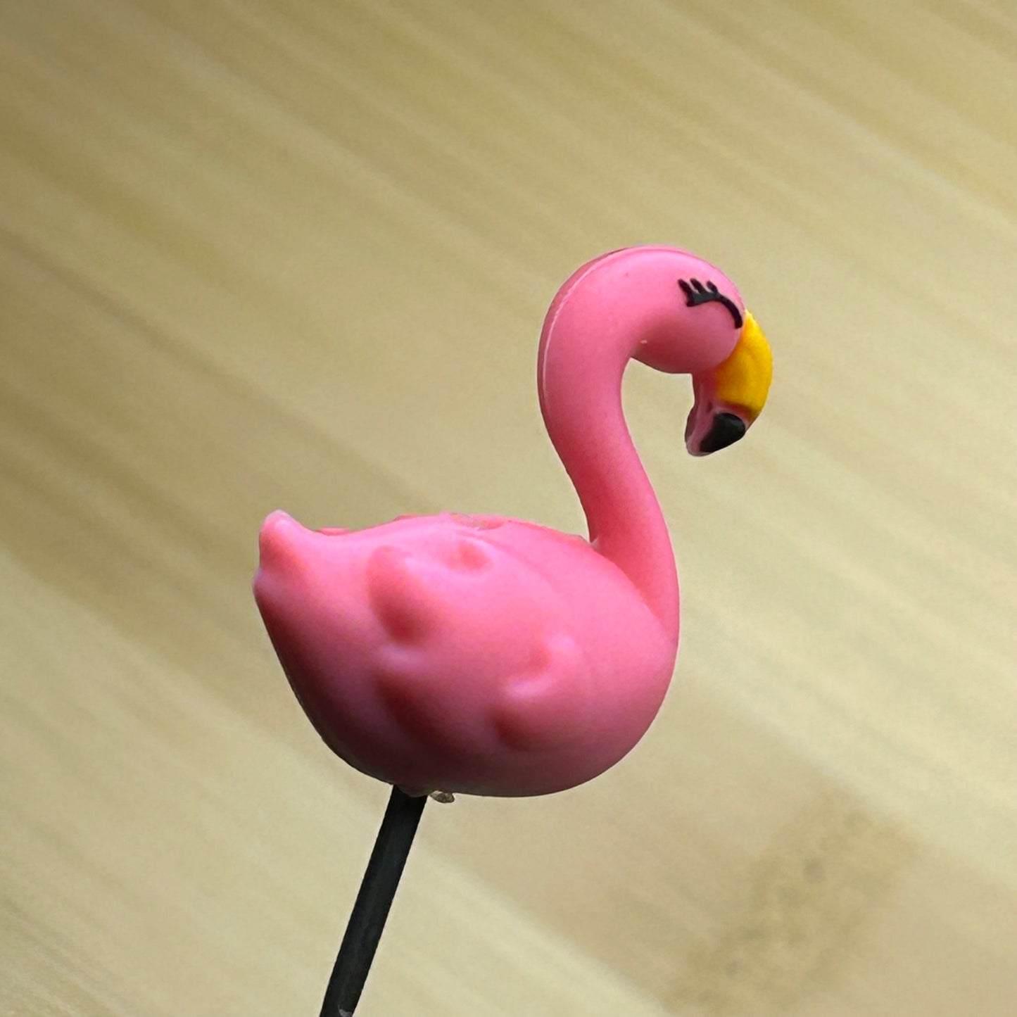 3D Flamingo Focal Bead