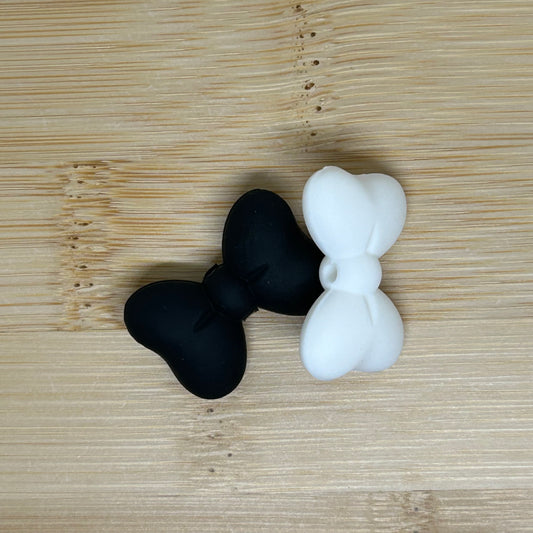 Silicone Bow Focal Bead