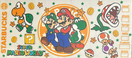 Mario Luigi and Yoshi Cup Wrap