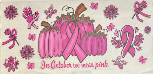 Pink Pumpkin Cup Wrap