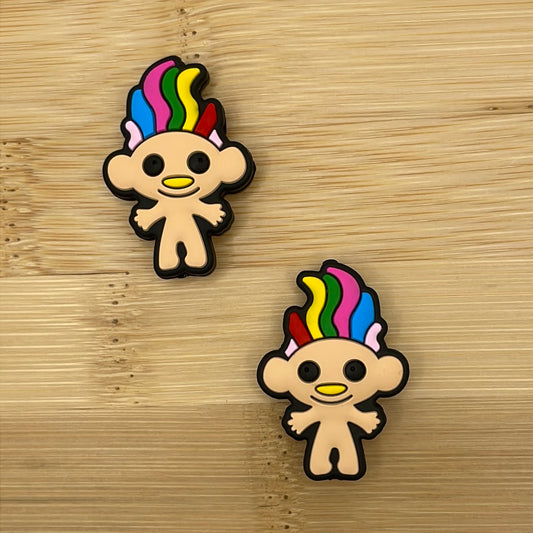 Rainbow Troll Focal Bead