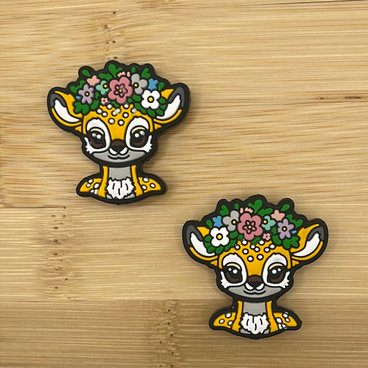 Flower Fawn Focal Bead