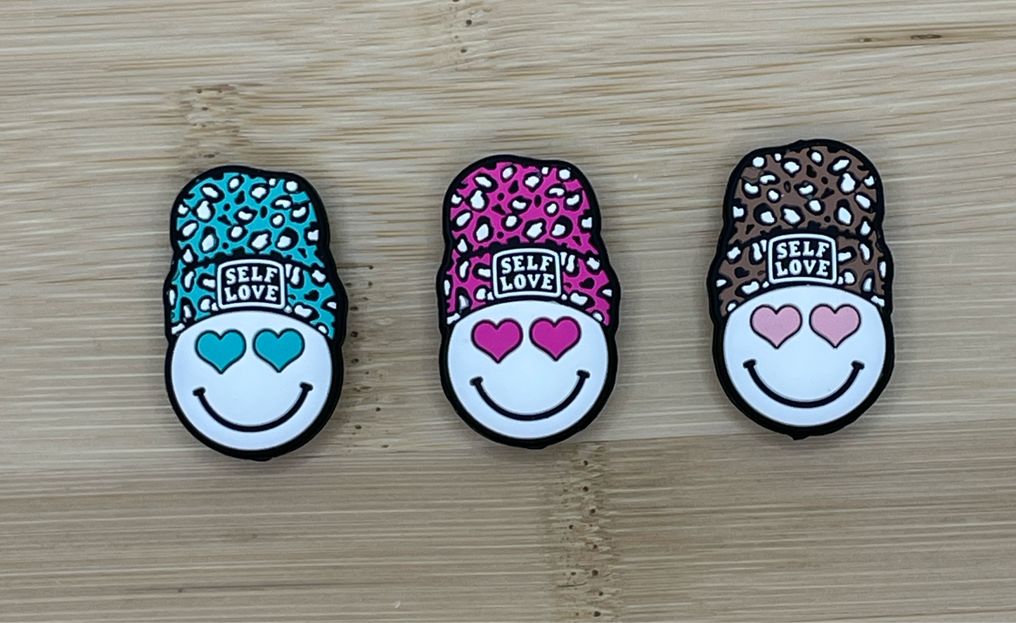 Self Love Beanie Smiley Face Focal Bead