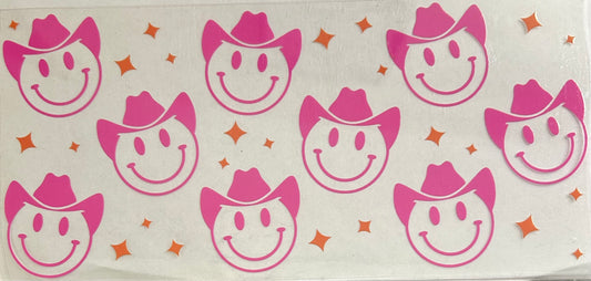 Smile Cowboy Hat Cup Wrap