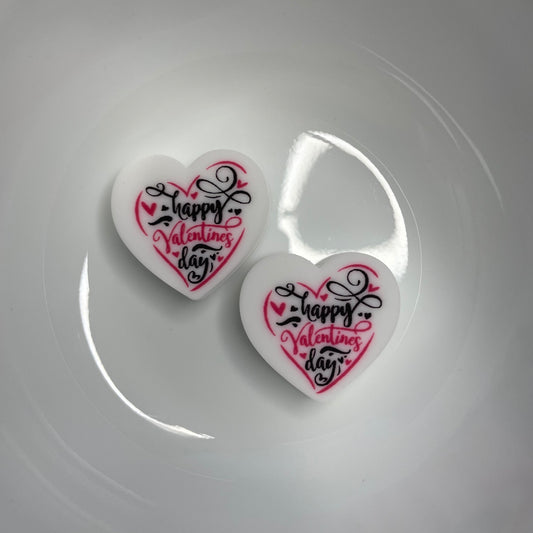 Happy Valentine’s Day Heart Focal Bead