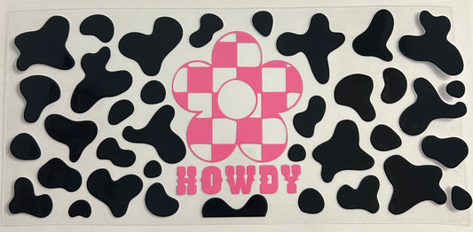Howdy Cow Print Cup Wrap