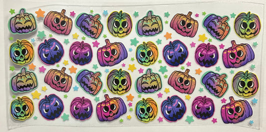 Pumpkin Faces Cup Wrap