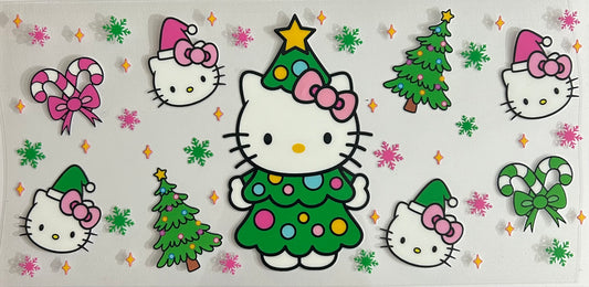 Hello Kitty Christmas Tree Cup Wrap