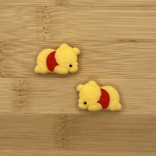 Baby Pooh Bear Sleeping Focal Bead