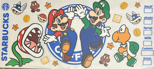 Mario & Luigi High Five Cup Wrap