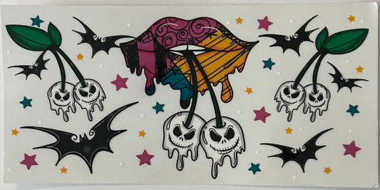 Jack and Sally Cherry Lips Cup Wrap
