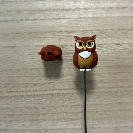 3D Owl Focal Bead