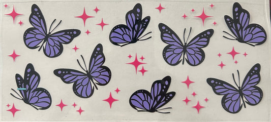 Purple Monarch Butterfly Cup Wrap