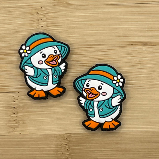 Duckling with Rain Coat Focal Bead