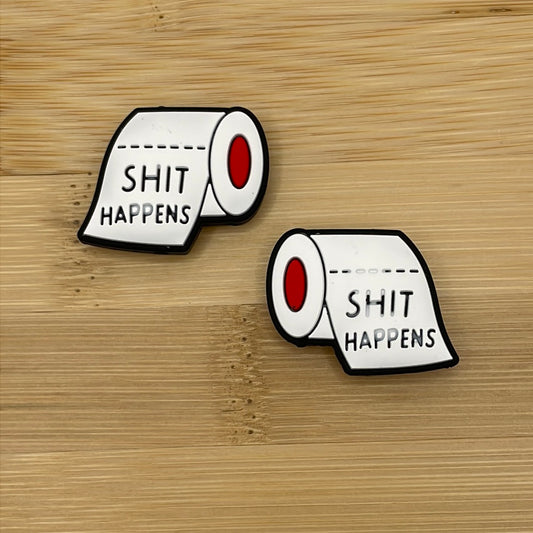 Shit Happens Toilet Paper Focal Bead