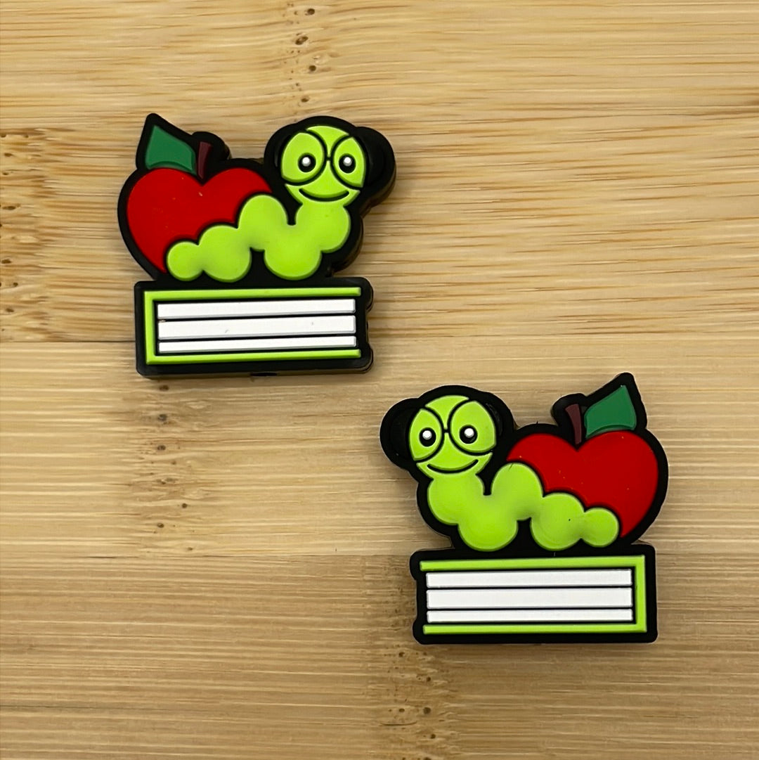 Bookworm Focal Bead