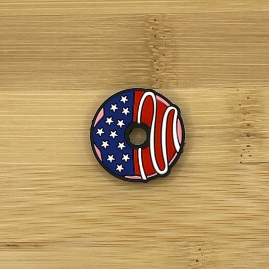 Patriotic Donut Focal Bead