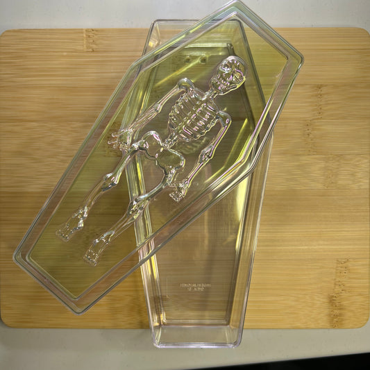 Acrylic Skeleton Coffin