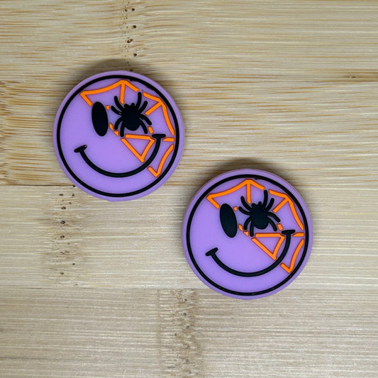 Spooky Spider Smiley Face Focal Bead