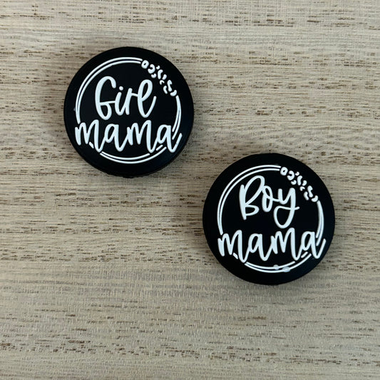Girl Mama / Boy Mama Focal Bead