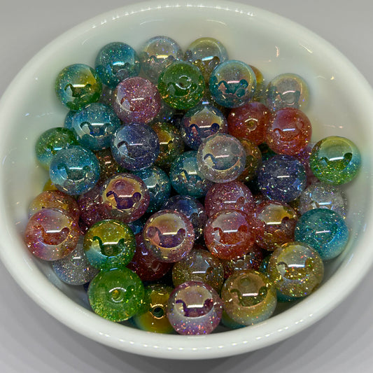 UV Glitter Beads 16mm
