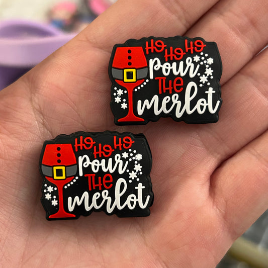 Ho Ho Ho Pour The Merlot Focal Bead
