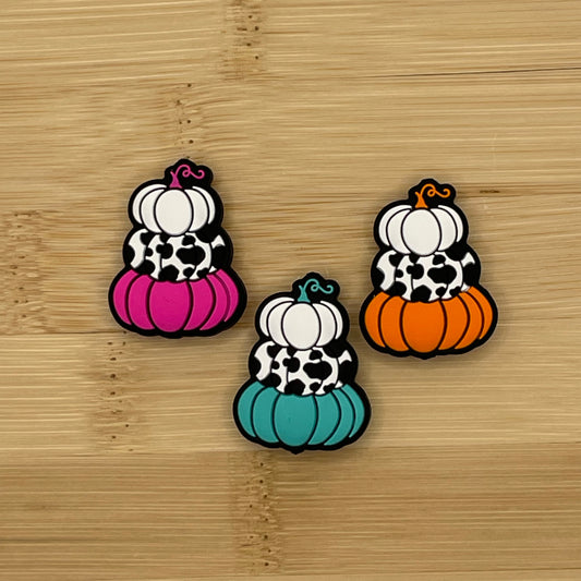 Stacked Pumpkin Focal Bead