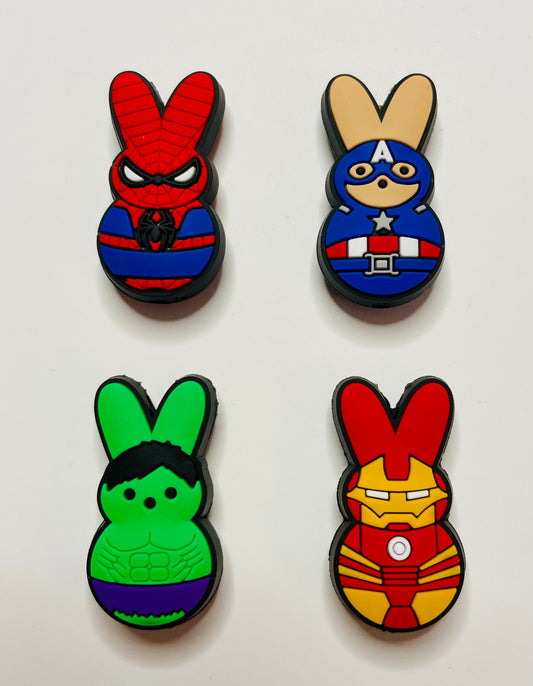 Super Hero Bunny Peep Focal Bead