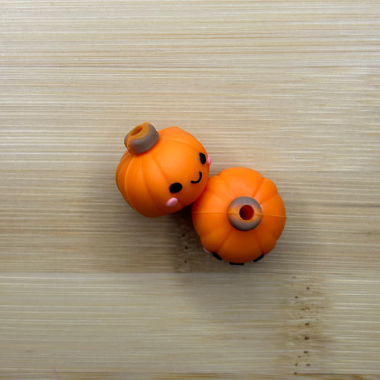 3D Cute Pumpkin Focal Bead