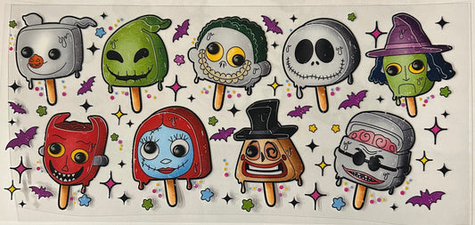 Nightmare Before Christmas Ice Cream Cup Wrap