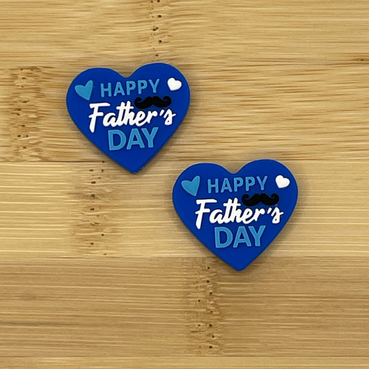 Happy Father’s Day Heart Focal Bead